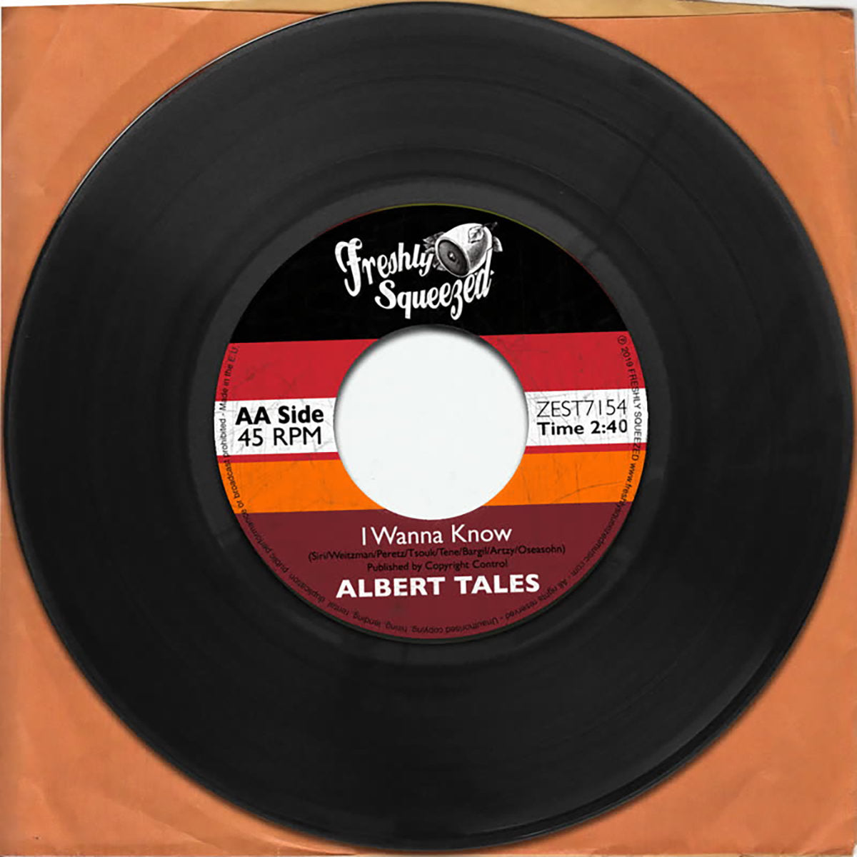 Albert Tales - Tipsy & I Wanna Know (7" Vinyl)